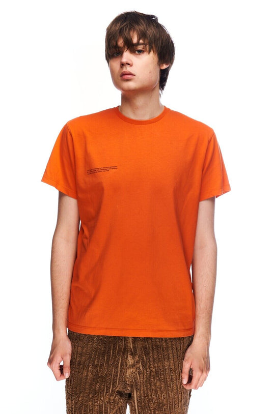 PANGAIA T-Shirt Orange Cotton Men's Short Sleeve Tee Size S