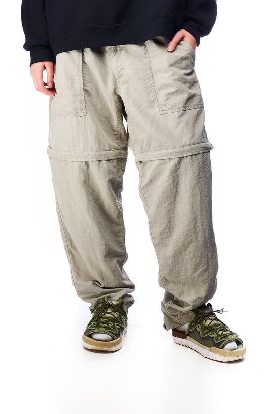 THE NORTH FACE Transformer Pants Grey Nylon Men's Outdoor Trousers Size L
