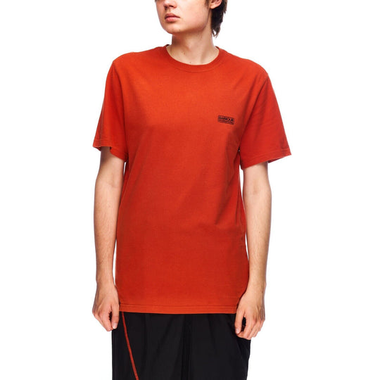 BARBOUR International Tee Shirt Orange Cotton Mens T-Shirt Size L