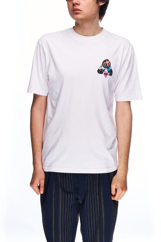 PALACE Sans Ferg Logo T-Shirt White Cotton Men's Short Sleeve Tee Size S