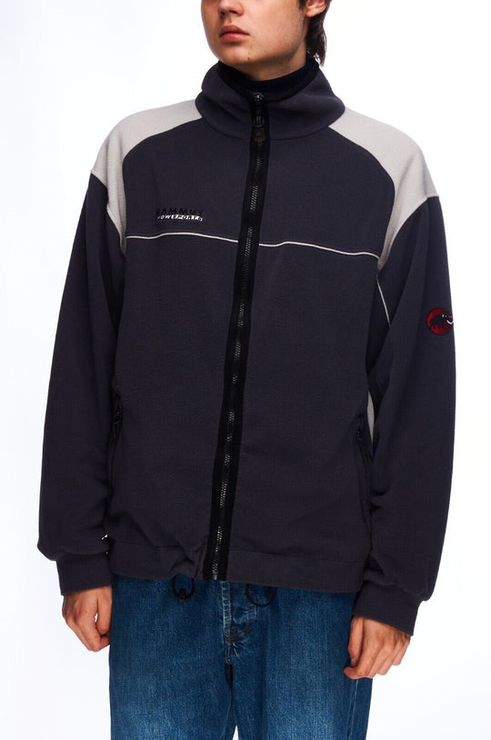 MAMMUT Tecnopile Fleece Jacket Gray Men's Full Zip Sweater Size L