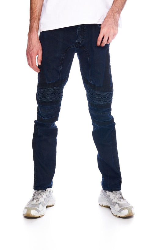 BELSTAFF Jeans Blue Denim Cotton Men's Slim Fit Biker Pants Size 32 / 33