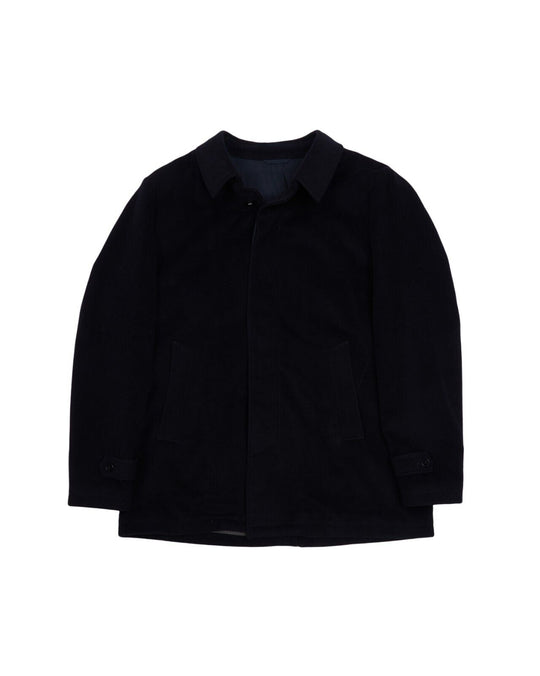 BOGGI Milano Car Coat Navy Wool Men's Jacket Size 56 IT