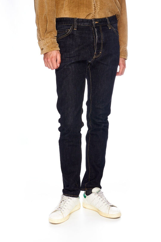 DSQUARED2 Slim Jeans Navy Denim Cotton Men's Trousers Size 52 IT