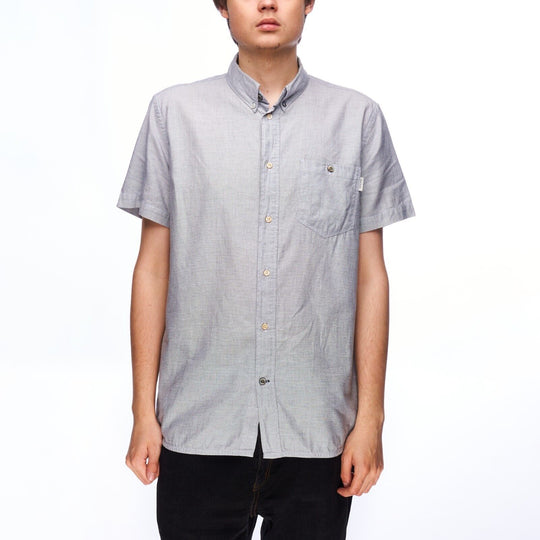 PAUL SMITH Shirt Gray Cotton Men's Button Down Size M