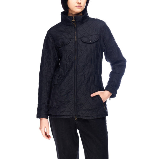 BARBOUR Black Grace Polarquilt Womens Jacket Size UK 12 US 8