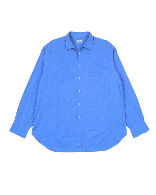 BRIONI Dress Shirt Blue Cotton Mens Button Up Size 43 / 17