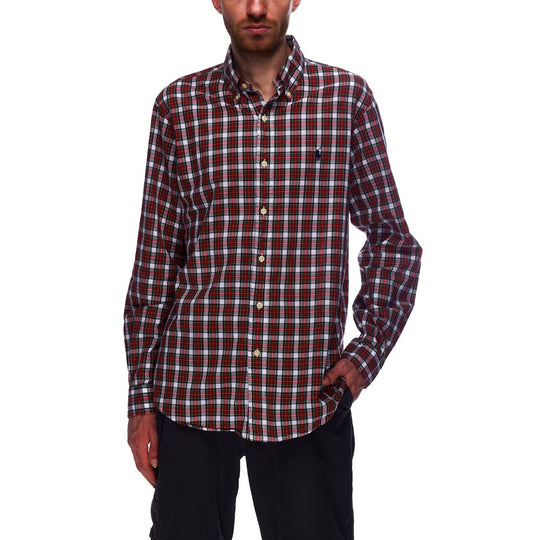 RALPH LAUREN Shirt Red Check Cotton Mens Size M