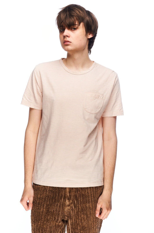 YOU MUST CREATE London T-Shirt Peach Beige Cotton Men's Short Sleeve Tee Size S