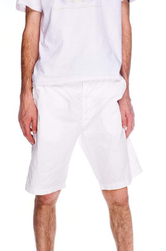 BOGGI Milano Chino Shorts White Cotton Men's Bermuda Size 48 IT