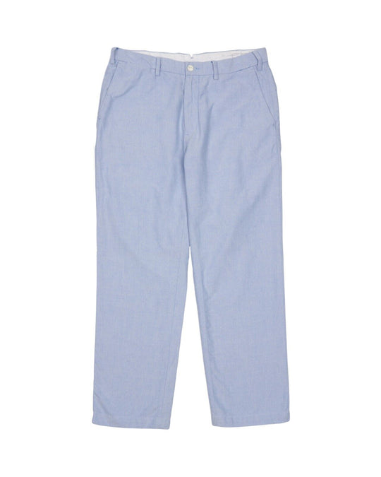 Polo RALPH LAUREN Pants Blue Oxford Cotton Mens Trousers Size 34 / 30