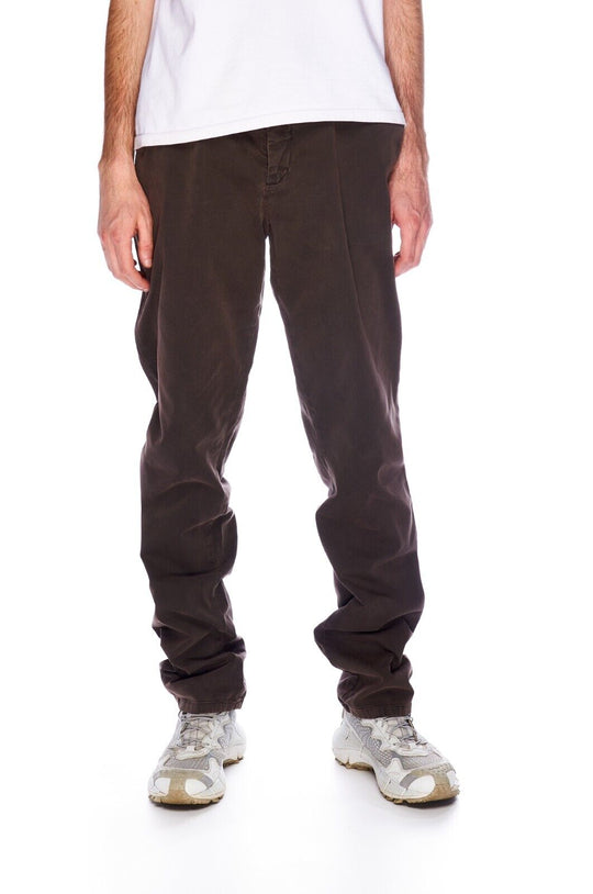 ETRO Milano Chino Pants Brown Cotton Men's Slim Trousers Size 52 IT