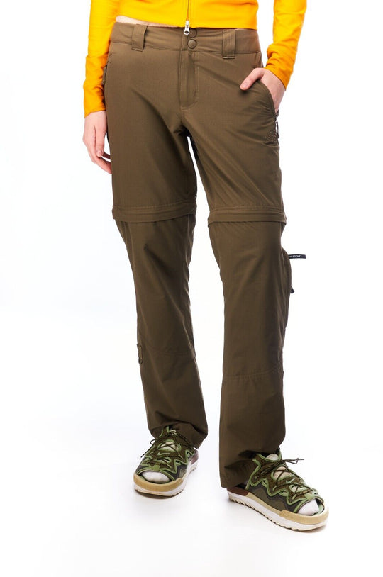 THE NORTH FACE Transformer Cargo Pants Olive Nylon Women's Outdoor Shorts Size 8