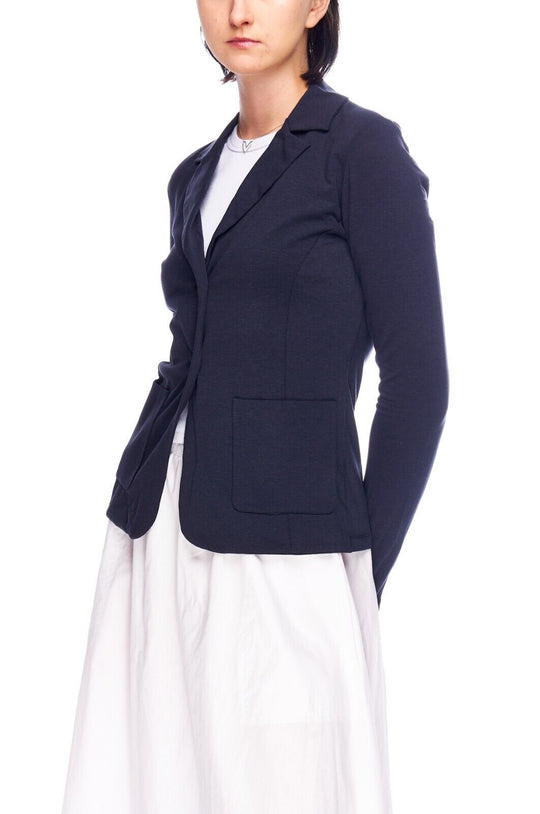 MAX MARA Weekend Blazer Jacket Navy Women's Stretch Unlined Size ~40