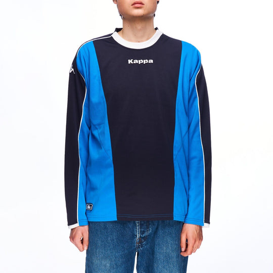 KAPPA Crew Neck Long Sleeve Navy Men's Logo Tee Sweatshirt Size L
