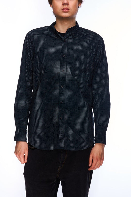 UNIQLO Shirt Black Cotton Men's Button Down Size M
