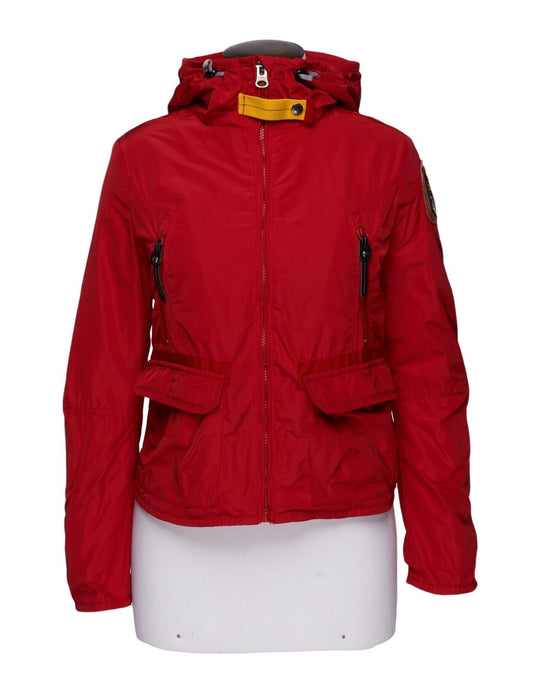 PARAJUMPERS Masterpiece Hooded Jacket Red Women's Windbreaker Size S
