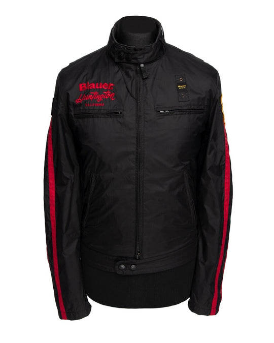 BLAUER USA Huntington Jacket Black Nylon Mens Size M