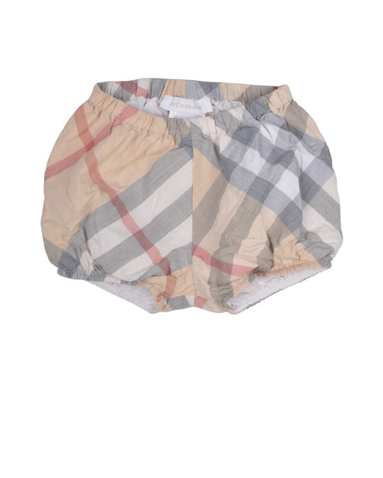BURBERRY Swim Trunks Shorts Cotton Kids Elastic Waist Nova Check Size 3M / 60 cm
