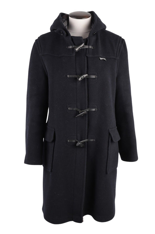 GLOVERALL Duffle Coat Navy Wool Kid's Hooded Jacket Size 15 Years / 57" / 145 cm