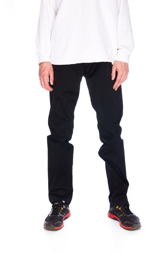 CARHARTT WIP Clute Pant Chino Black Cotton Men's Trousers Size 33 x 32