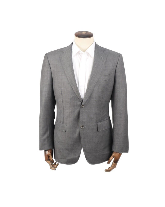 SUITSUPPLY Napoli Blazer Gray Wool Men's Two Buttons Jacket Size 50