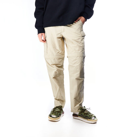 FJALLRAVEN Transformer Cargo Pants Shorts Beige Women's Outdoor Trousers Size 38