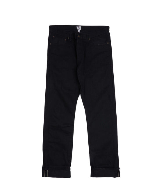 TELLASON USA Denim Black Selvage Cotton Mens Jeans Size 36