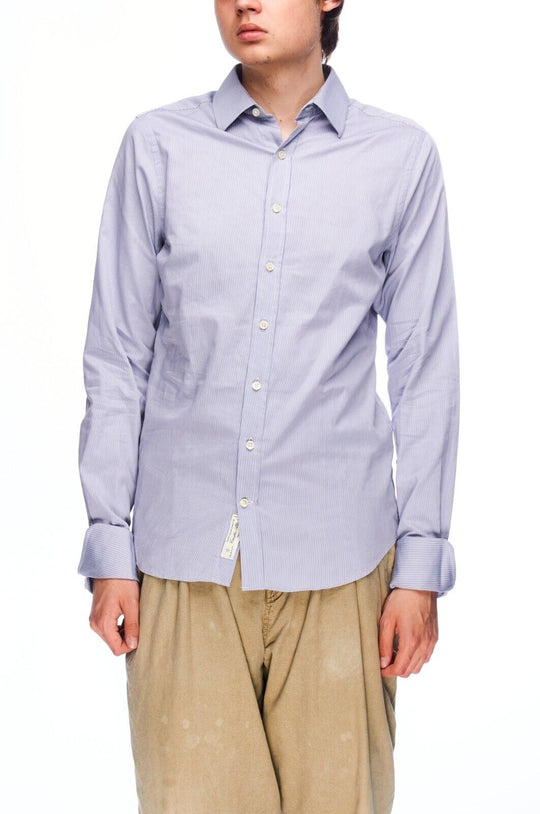 GANT Shirt Blue Stripes Cotton Men's Button Up Size 38 / S