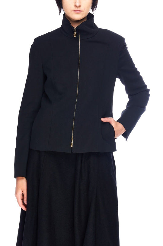 MAX MARA Jacket Black Women's Basic Stretch Size 38 / 8 US / 10 UK