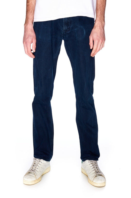 ACNE STUDIOS Vega Blend Rec Jeans Navy Denim Cotton Men's Pants Size 32