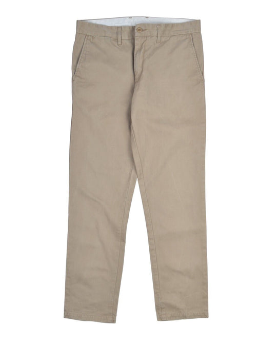 CARHARTT WIP Johnson Pant Chino Beige Cotton Men's Trousers Size 32 x 32