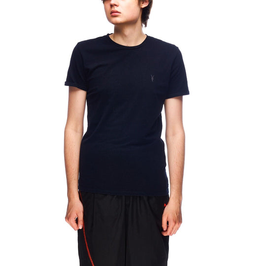 ALLSAINTS Tee Shirt Black Cotton Mens T-Shirt Size S