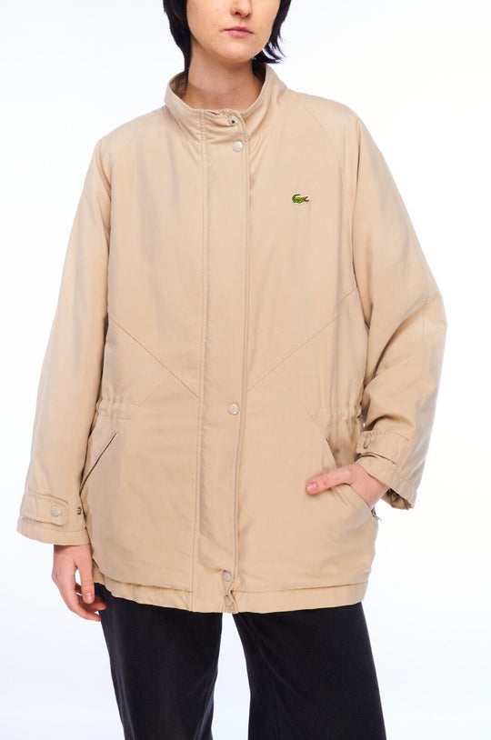 LACOSTE Jacket Beige Women's Coat Size 44