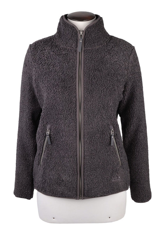JACK WOLFSKIN Fleece Zip Jacket Gray Women's Outdoor Sweater Size XS