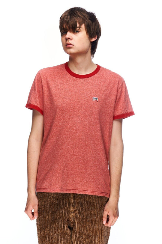 LEVI'S T-Shirt Red Cotton Men's Short Sleeve Tee Top Size M