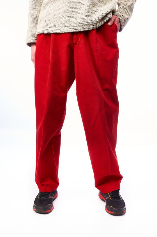 ETRO Milano Chino Pants Red Cotton Men's Trousers Size 54