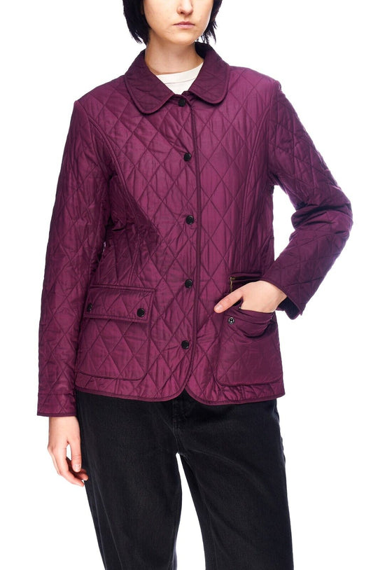 BARBOUR Jacket Purple Violet Quilted Women's Size UK 12 US 8