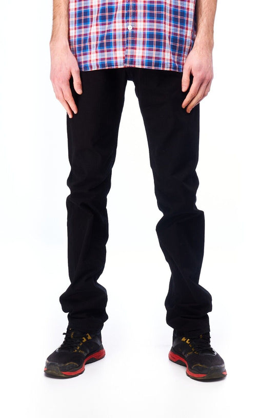 BALDESSARINI Jeans Black Denim Cotton Men's Straight Leg Size W 31 / L 34