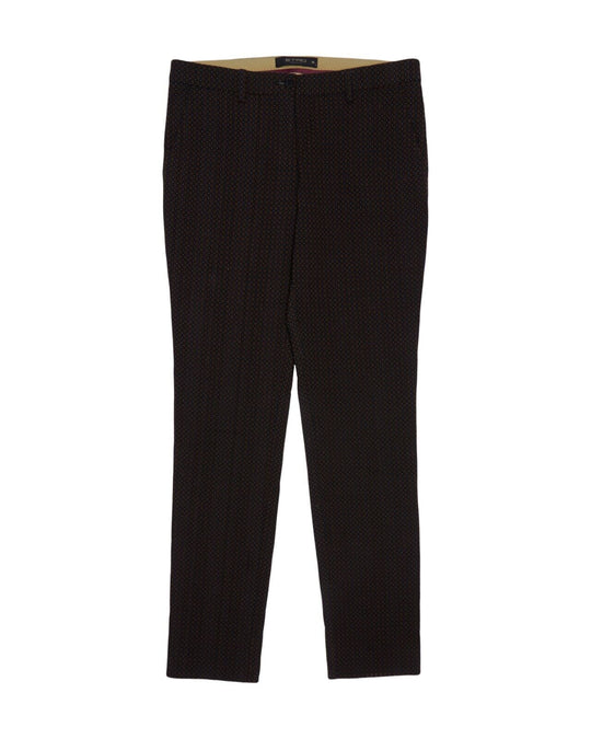 ETRO Milano Pants Black Cotton Blend Womens Trousres Size 42