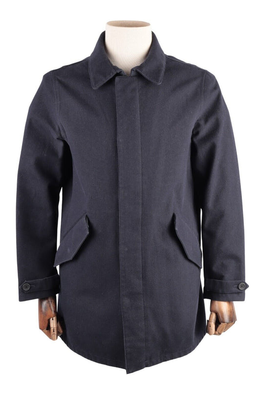 PEOPLE OF SHIBUYA Hachiko Car Coat Navy Wool Men's Jacket Size 50