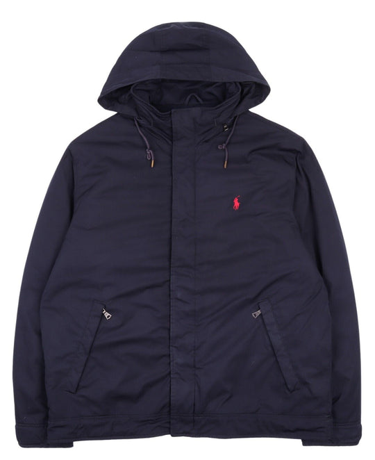 POLO RALPH LAUREN Hooded Jacket Navy Men's Red Pony Size L