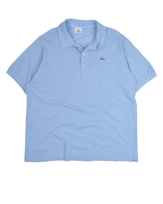 LACOSTE Polo Shirt Blue Pique Cotton Men's Short Sleeve Size 6 / XL
