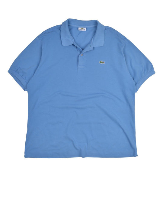 LACOSTE Polo Shirt Blue Pique Cotton Men's Short Sleeve Size 6 / XL