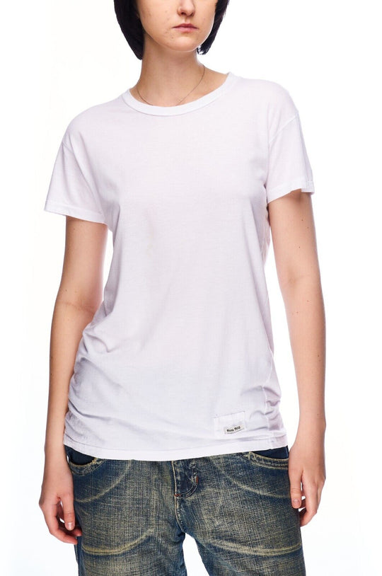 MIU MIU T-Shirt White Men's Short Sleeve Tee Top Size XS