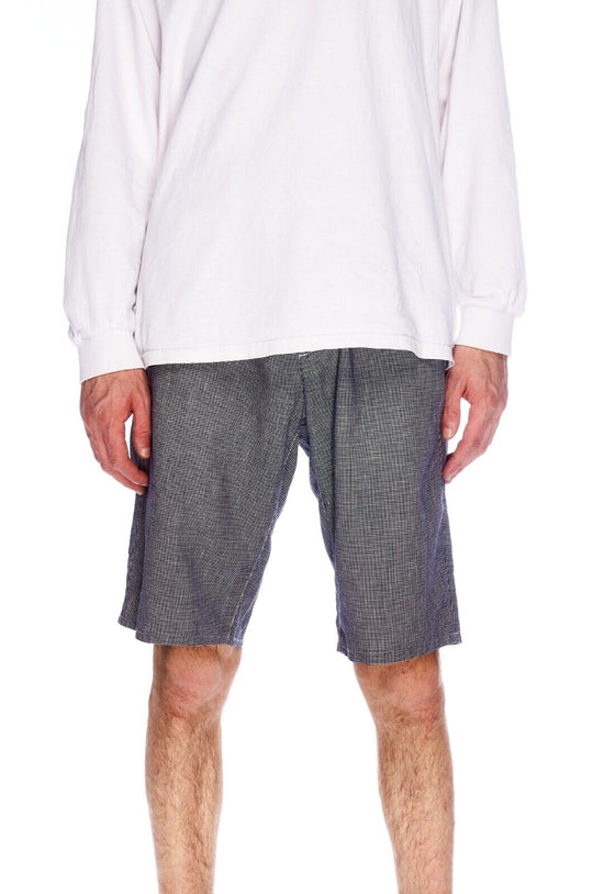 CP COMPANY Shorts Blue Check Cotton Mens Straight Leg Size 48