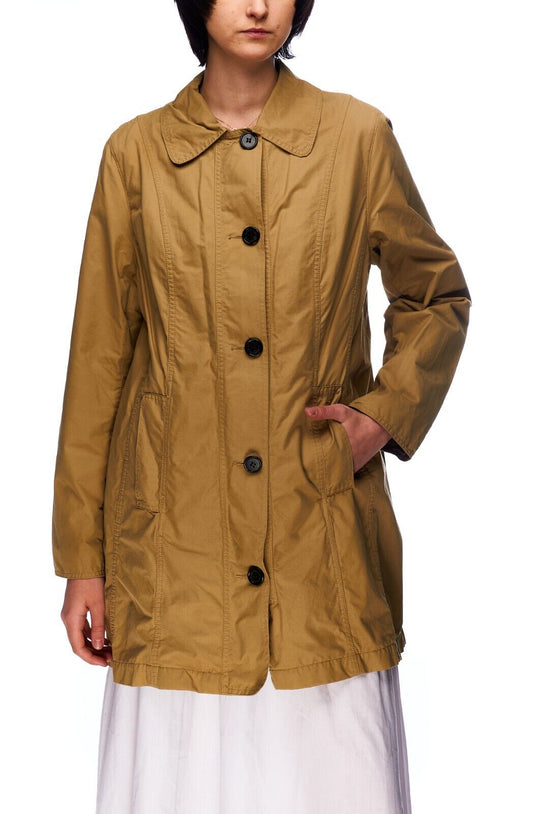 BARBOUR Gaberdine Belsay Jacket Brown Cotton Womens Coat Size 14 UK / 10 US / 40