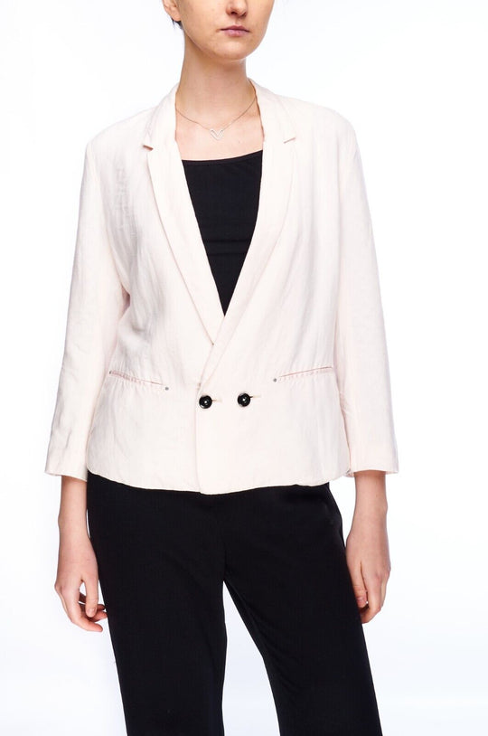 G-STAR RAW Denim Blazer Jacket Pink Linen Women's Size M