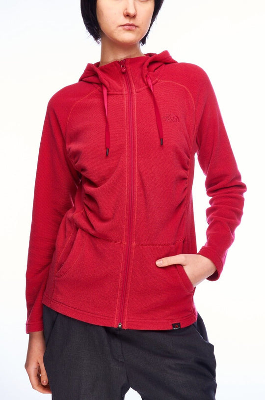 ThE NORTH FACE Full Zip Hoodie Pink Magenta Fleece Women's Jumper Size M