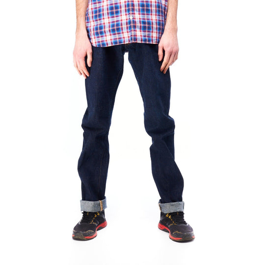 PHERROW'S Jeans Navy Selvage Denim Cotton Men's Straight Pants Size W 31 / L 36